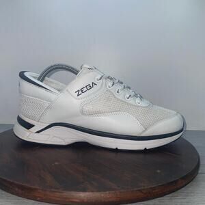 Zeba Hands Free Slip On Shoes Mens Size 8.5 White Mesh Cushion Comfort Low Top